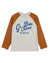 Bobo Choses Go Bobo raglan sleeves T-shirt - Bruin