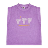 Jelly Mallow Broccoli Pigment T-shirt - Purple
