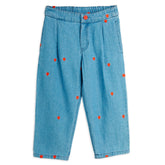 MINI RODINI Mini hearts Geweven Broek - Blauw