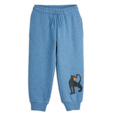 MINI RODINI Panther melange sweatpants - Blauw