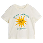 MINI RODINI Sun T-shirt - Offwhite