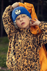 MINI RODINI - Leopard fleece jacket - Beige