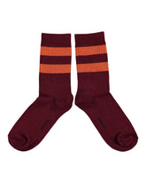 Piupiuchick Sokken - Bordeaux orange stripes