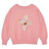 The Campamento roze trui met duiven print