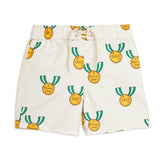 MINI RODINI Medal Aop Woven Swim Shorts - Grey | Nieuwe zomercollectie Mini Rodini | Duurzame kinderkleding