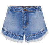 Molo Agnetha Shorts - Washed Denim Blue | baby kids conceptstore, duurzame kinderkleding, duurzame babykleding