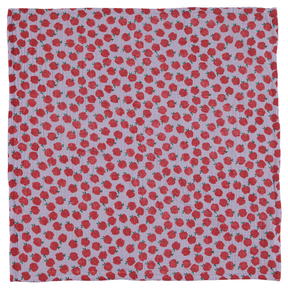 Piupiuchick Bandana Lilac w/ red apples