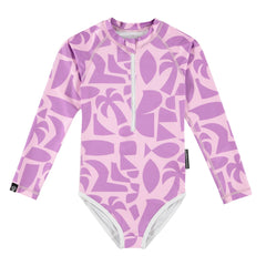Beach & Bandits UV-zwempak Lange Mouw Paars - Beach Comber