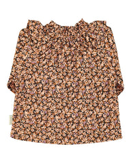 Piupiuchick Blouse - Light pink & brown flowers