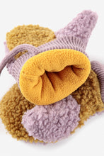 Bobo Choses Baby Color Block lavander sheepskin gloves - Pink