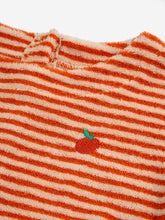 Bobo Choses Baby Orange Stipes terry dress
