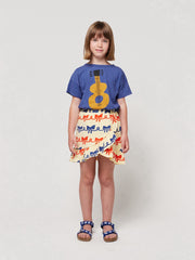 Bobo Choses Ribbon Bow all over ruffle skirt