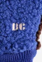 Bobo Choses Sheepskin Color Block blue gloves - Blue