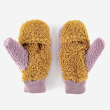 Bobo Choses Sheepskin Color Block lavander gloves - Lavender