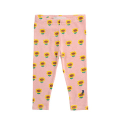 Bobo Choses Baby Legging Sunflower all over - Roze