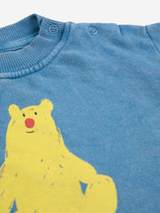Bobo Choses Baby Trui Hug Me Bear - Blauw