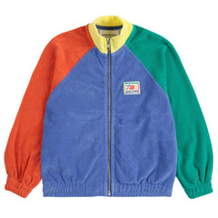 Bobo Choses Badstof Vest Smiling Colorblock - Blauw
