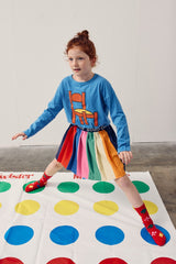 Bobo Choses Bobo Color block pleated rok - Multicolor