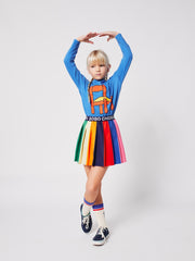Bobo Choses Bobo Color block pleated rok - Multicolor