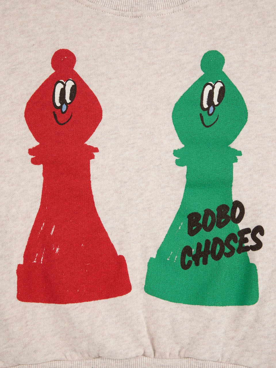 Bobo Choses Checkmate Trui - Offwhite