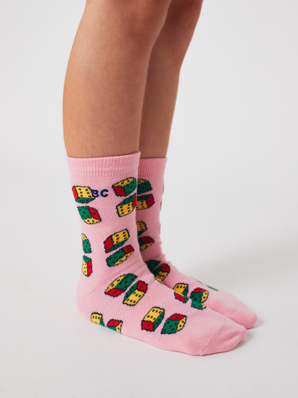 Bobo Choses Dices all over korte Sokken - Roze