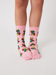 Bobo Choses Dices all over korte Sokken - Roze
