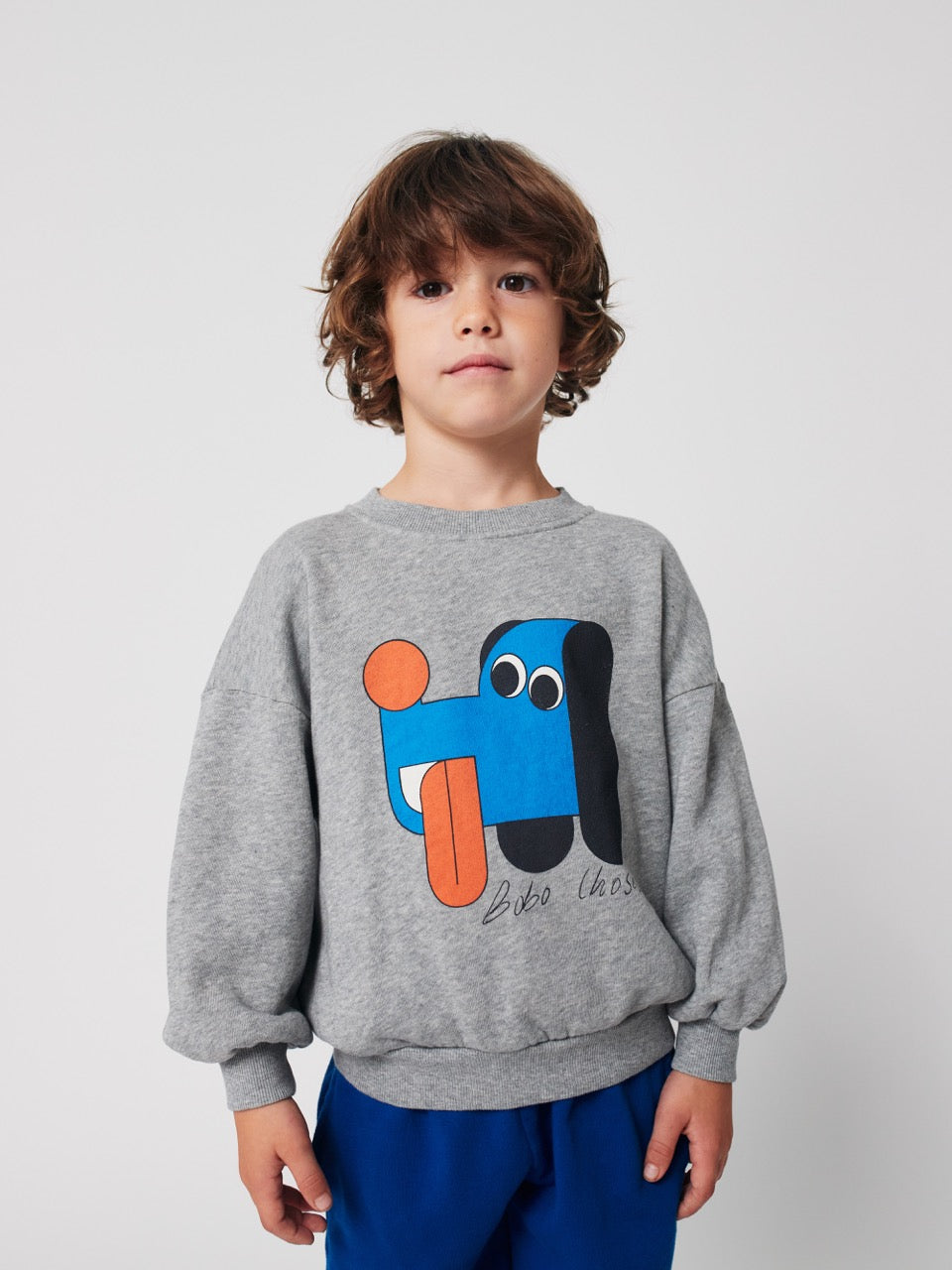 Bobo Choses Doggy Mate Trui - Gemêleerd grijs