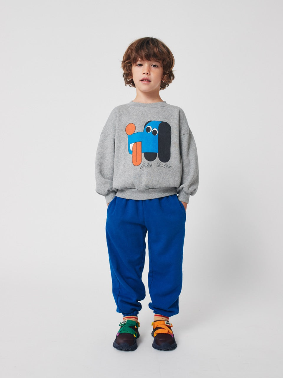 Bobo Choses Doggy Mate Trui - Gemêleerd grijs