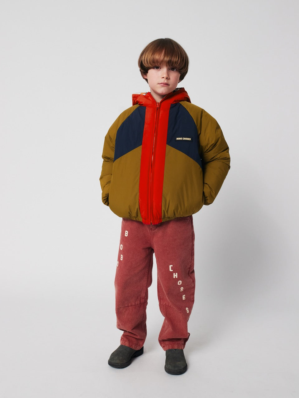 Bobo Choses Doggy Mate all over Omkeerbare Winterjas - Offwhite