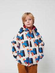 Bobo Choses Doggy Mate all over Omkeerbare Winterjas - Offwhite