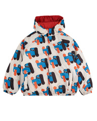 Bobo Choses Doggy Mate all over Omkeerbare Winterjas - Offwhite