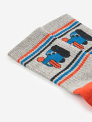 Bobo Choses Doggy Mate korte Sokken - Gemêleerd grijs