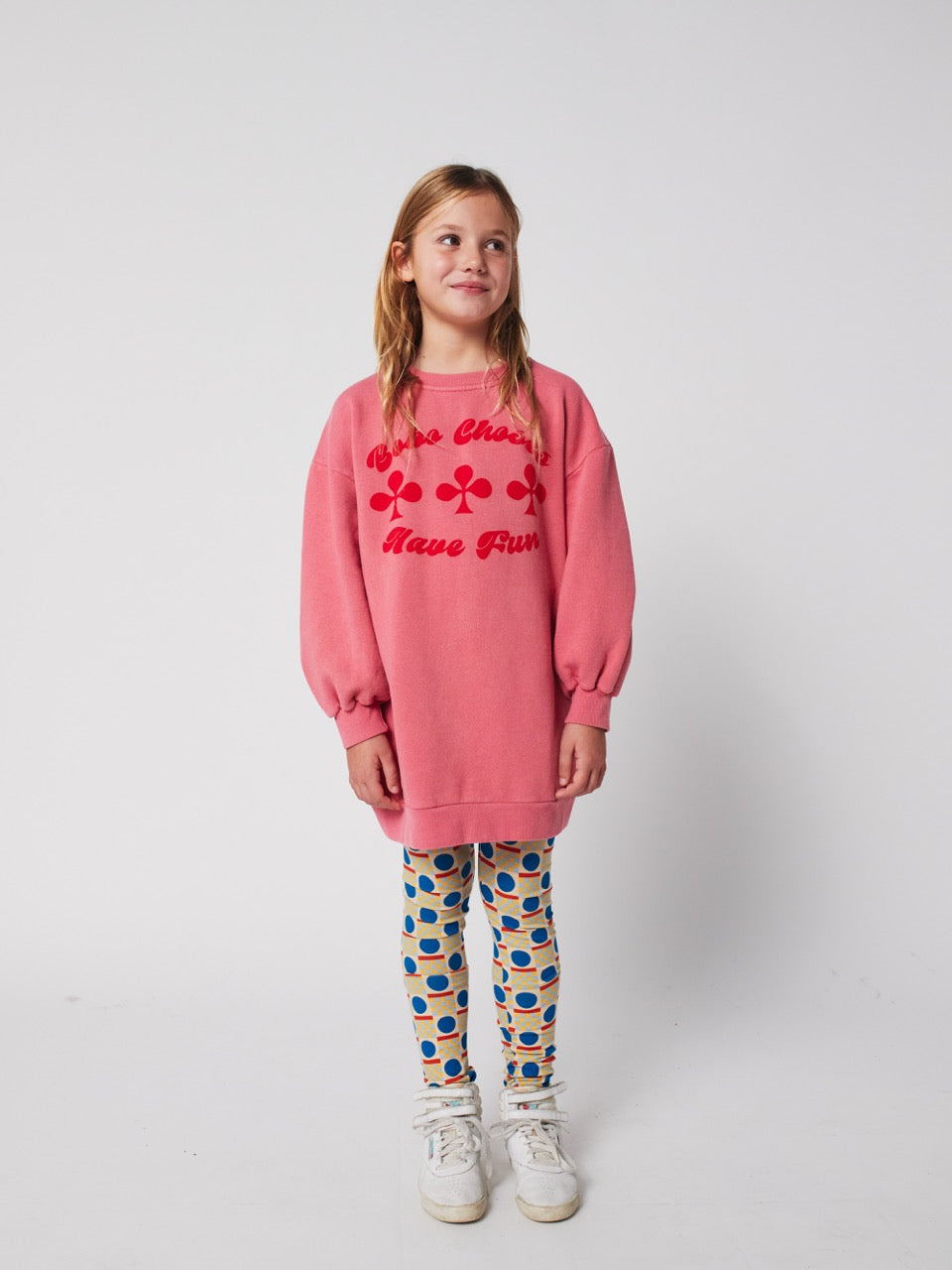 Bobo Choses Geometric Scacs all over legging - Offwhite