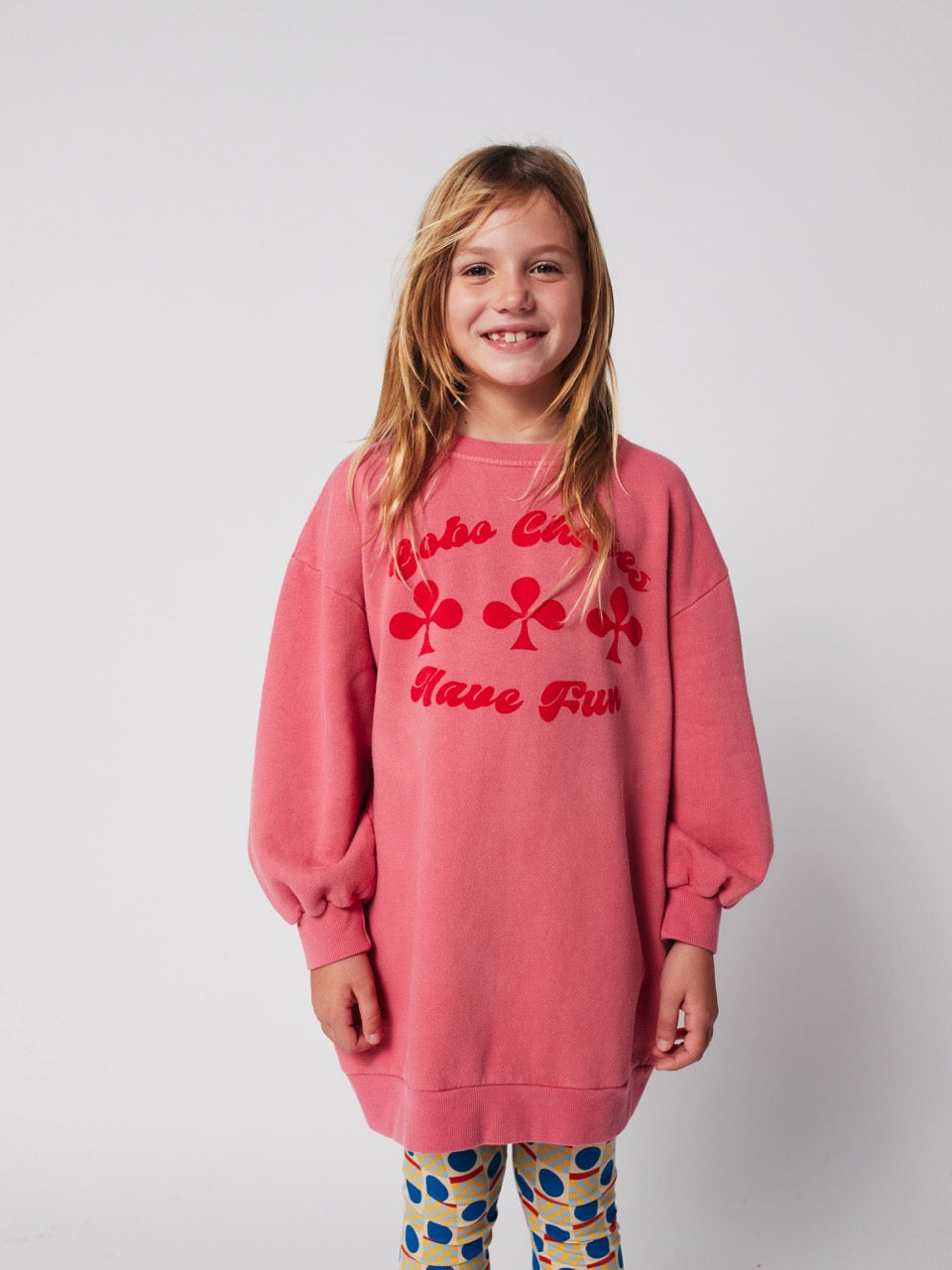 Bobo Choses Have Fun Sweaterdress - Roze
