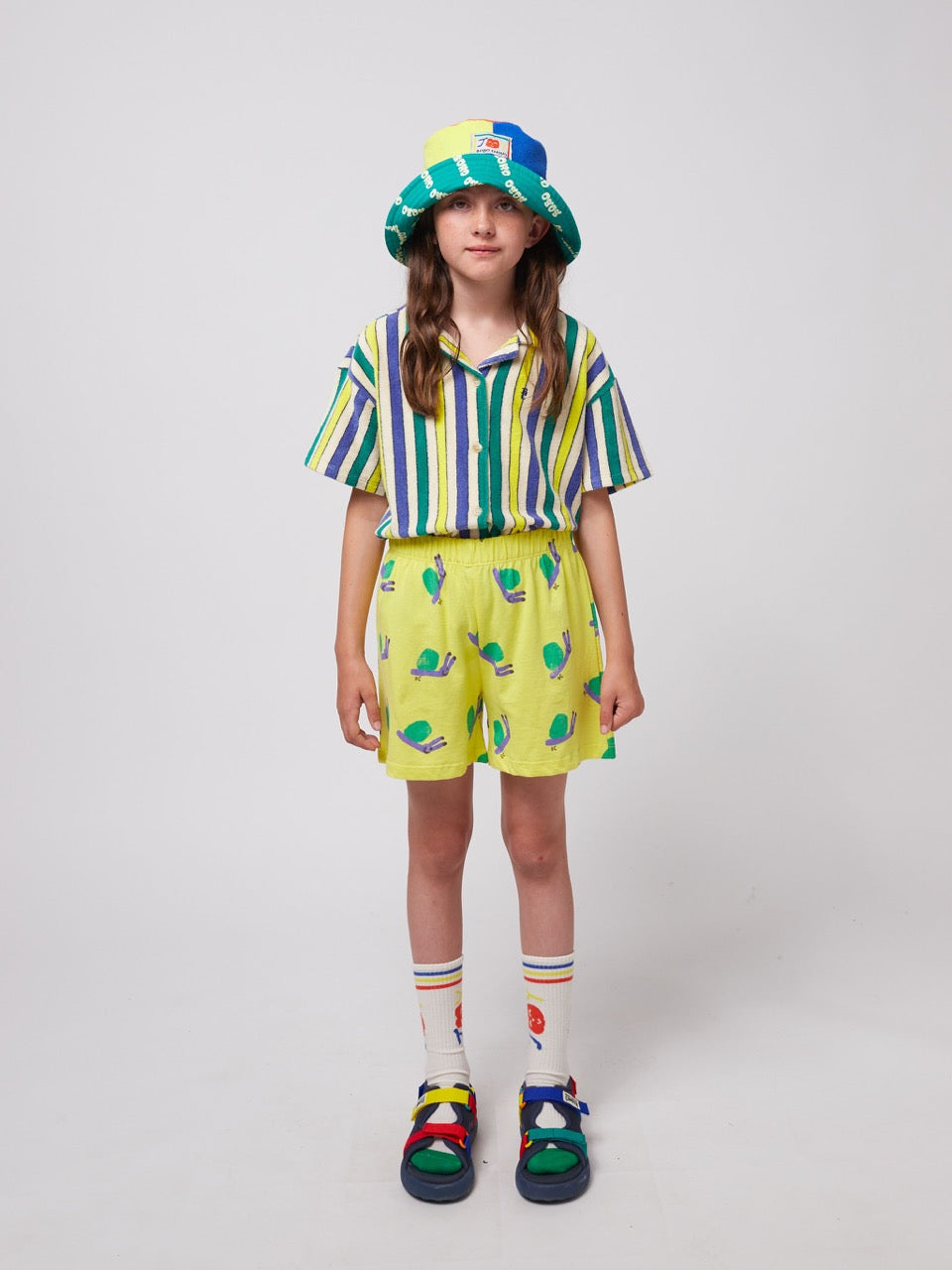 Bobo Choses Korte Broek Funny Snail All over - Geel