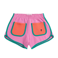 Bobo Choses Korte Broek Pink Colorblock - Fuchsia