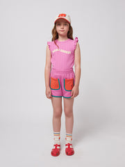 Bobo Choses Korte Broek Pink Colorblock - Fuchsia