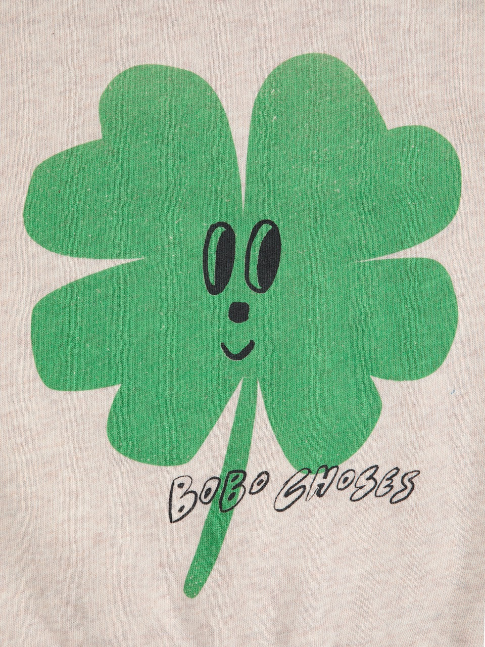 Bobo Choses Lucky Clover raglan Trui - Gemêleerd grijs