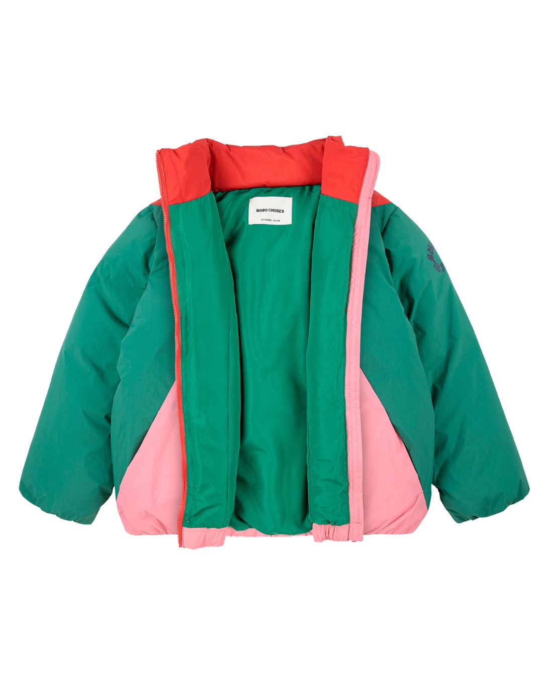 Bobo Choses Tic Tac Toe color block Winterjas - Multicolor