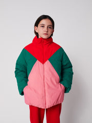 Bobo Choses Tic Tac Toe color block Winterjas - Multicolor