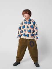 Bobo Choses Tic Tac Toe woven cargo broek - Khaki