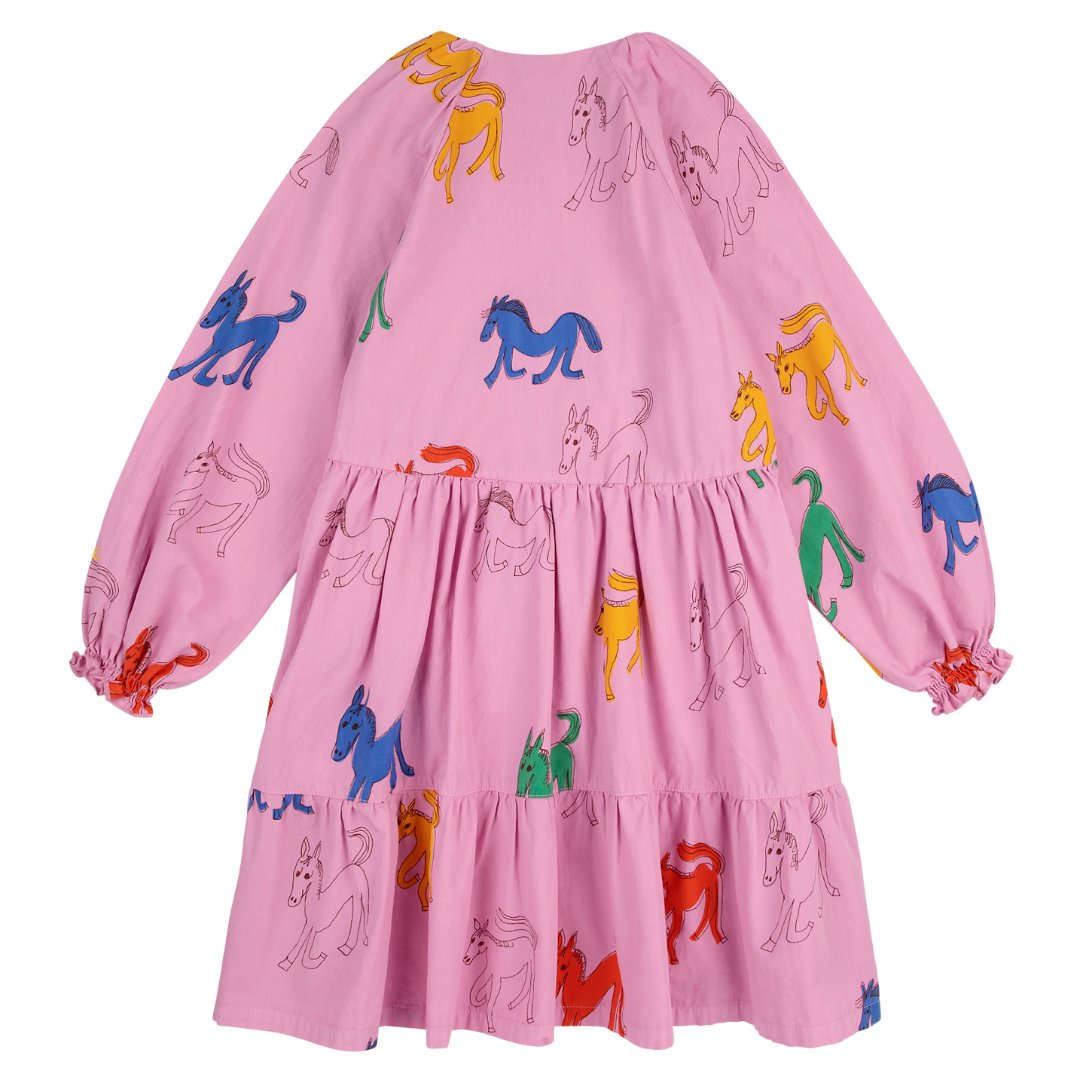 Bobo Choses Wonder Horse all over woven dress