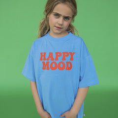 CarlijnQ Basic - oversized t-shirt with Happy Mood print