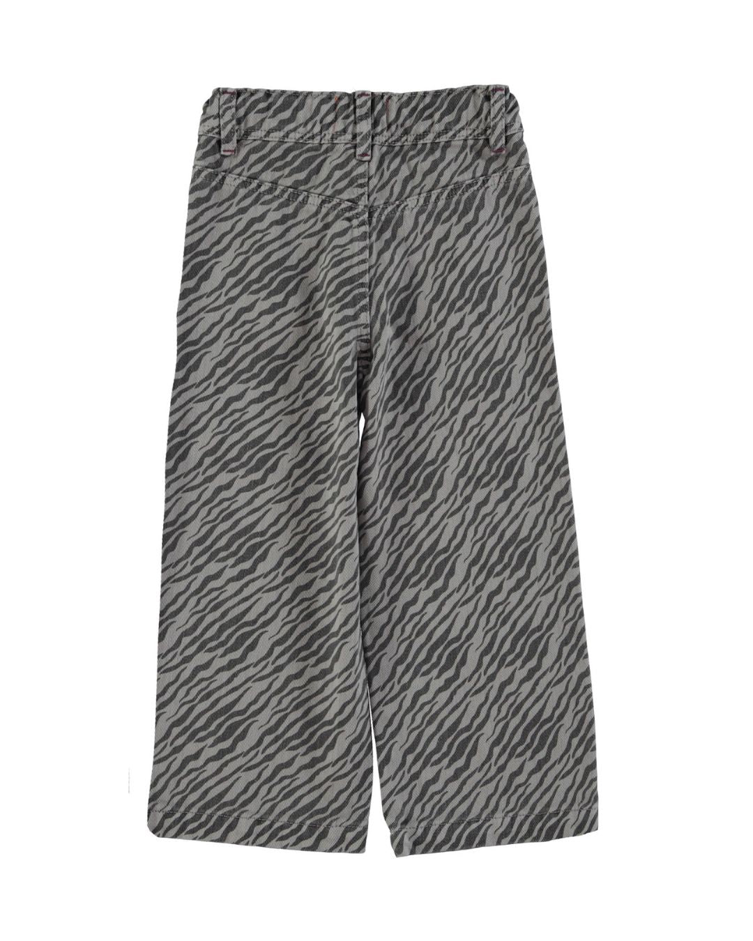 Piupiuchick Flare broek - Grey zebra print