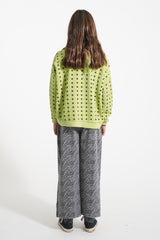 Piupiuchick Flare broek - Grey zebra print