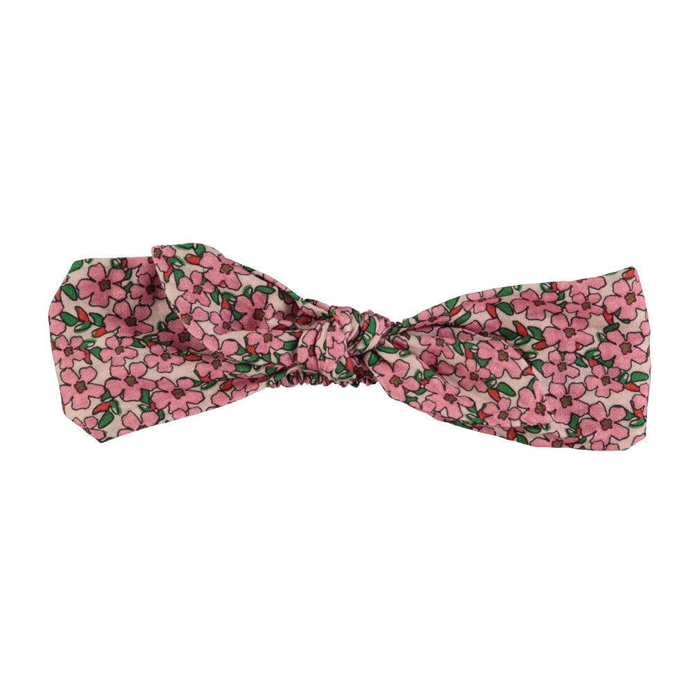 Piupiuchick Headband w/ bow Pink flowers