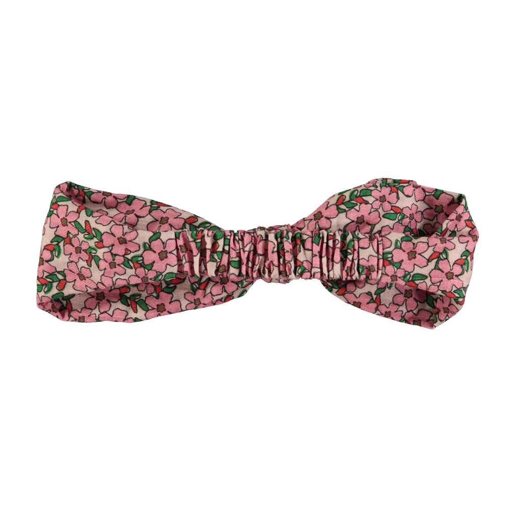 Piupiuchick Headband w/ bow Pink flowers