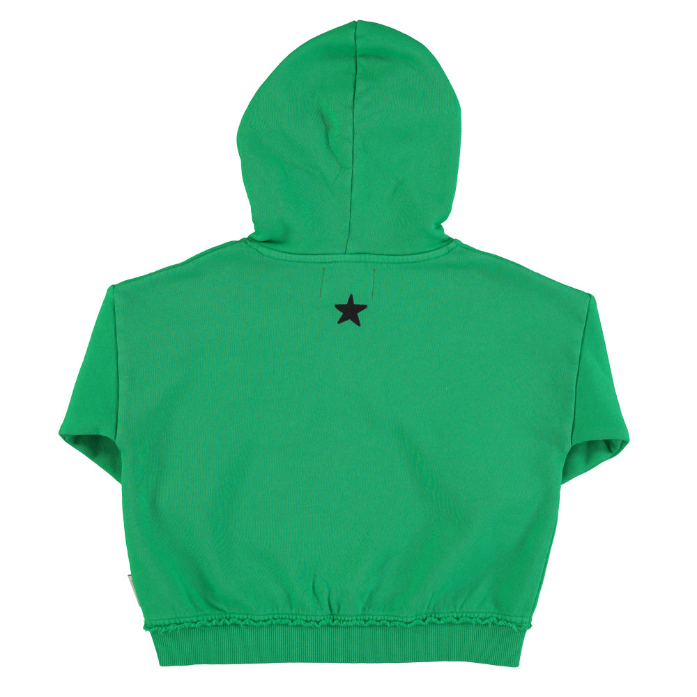 Piupiuchick Hoodie Green w/ "cavalier" print