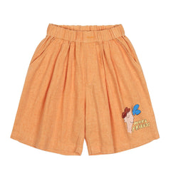 Jelly Mallow Make Friends Pintuck Shorts - Orange