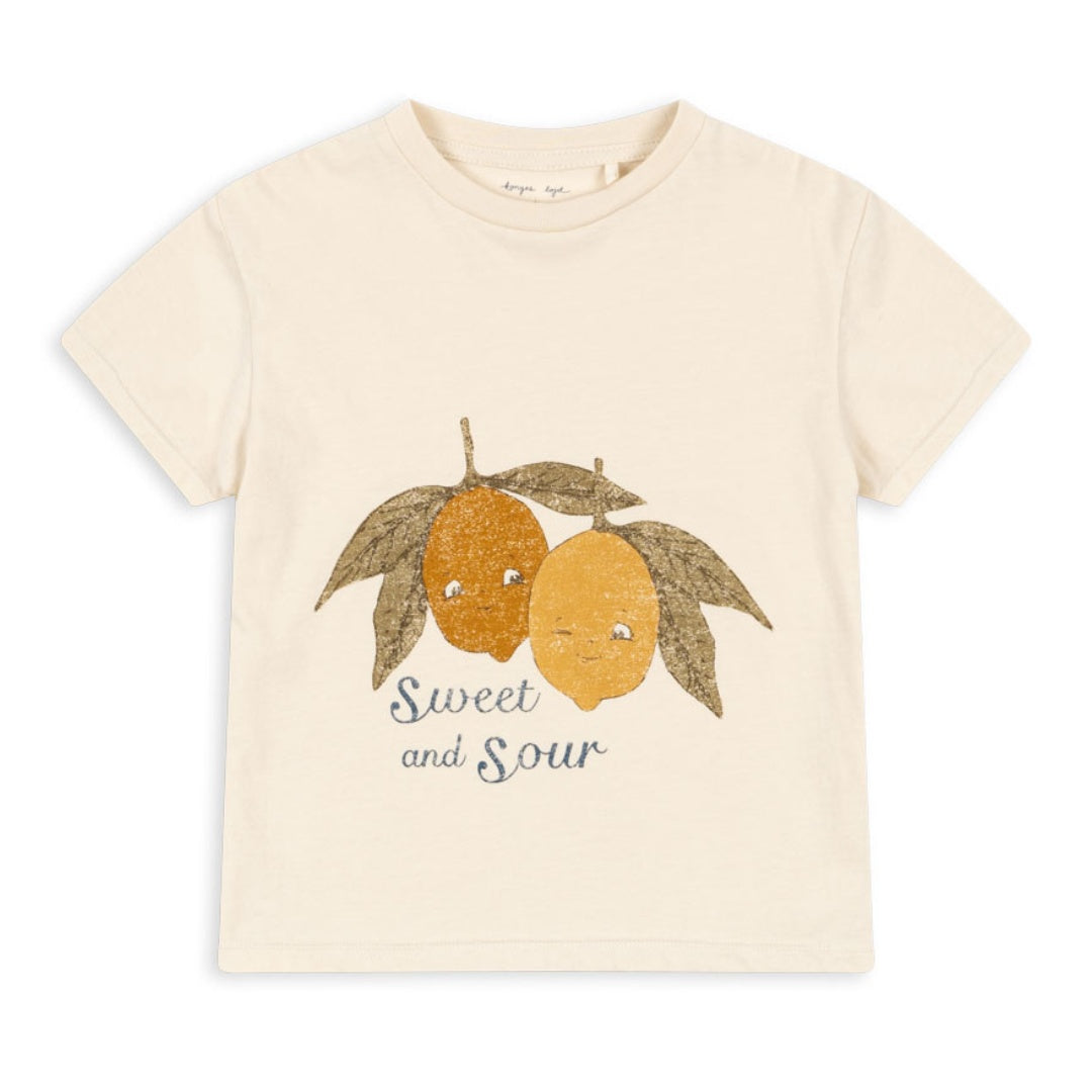 Konges Sløjd Famo T-shirt Lemons - Almond Milk